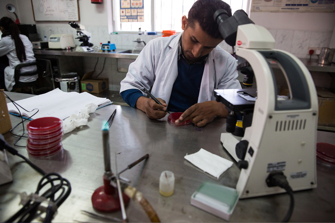 Blood samples from study participants are all initially processed at the Patan Hospital Laboratory. Some samples are sent to laboratories outside of Nepal for analysis when it cannot be done locally.