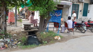 Open drains like this one carry diseases like typhoid.