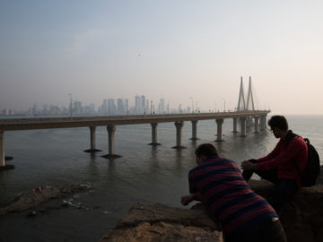 Bandra-Worli Sea link of Mumbai which links the Western suburbs of the city with Worli in south Mumbai.