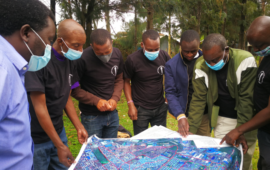 Team of KEMRI field scientists in Mukuru, Kenya