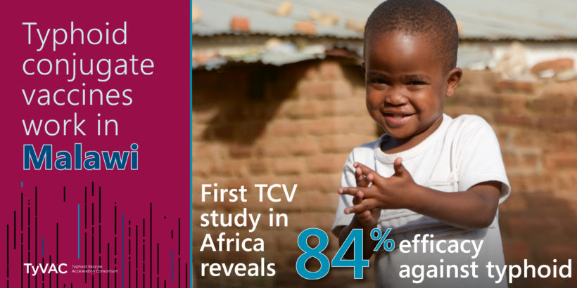 Typhoid conjugate vaccines work in Malawi: First TCV study in Africa reveals 84% efficacy