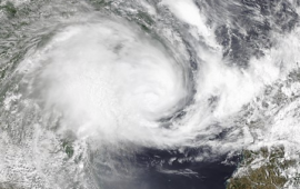 Tropical Storm Ana over Madagascar