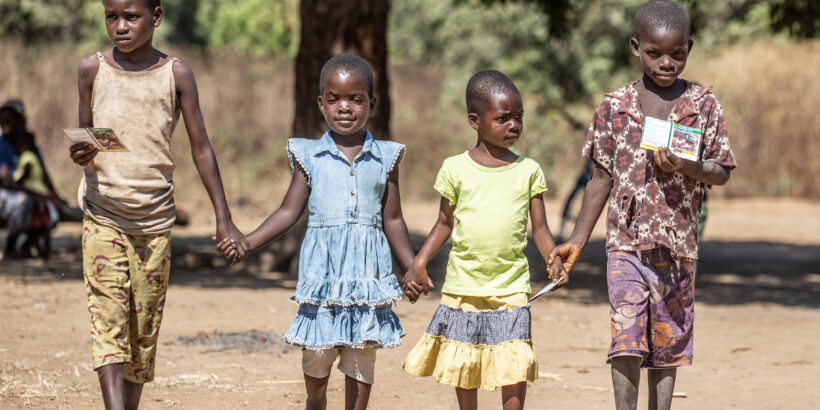 The urgency to prevent typhoid is increasing. These children were vaccinated with TCV in Zimbabwe, protecting them from typhoid