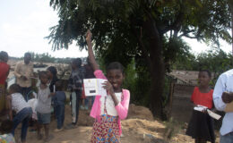 After years of research, a girl receives TCV during the campaign in Malawi