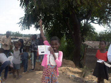 After years of research, a girl receives TCV during the campaign in Malawi