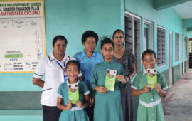 Individuals in Fiji learn about typhoid