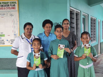 Individuals in Fiji learn about typhoid