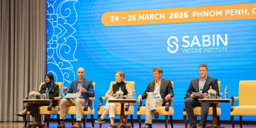 Panelists speak at the 14th International Conference on Typhoid and Other Invasive Salmonelloses.